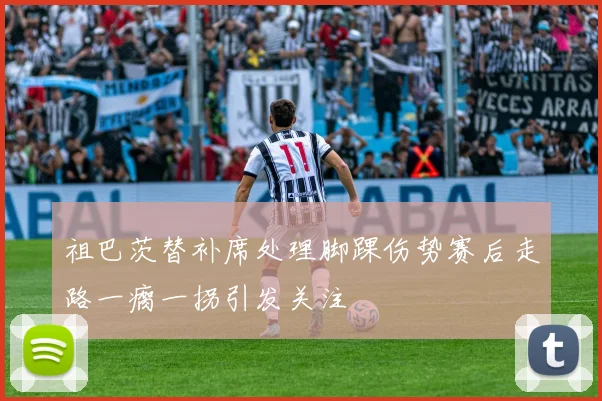 祖巴茨替补席处理脚踝伤势赛后走路一瘸一拐引发关注